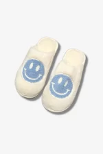Original Smiley Slippers with Smiley Face-Blue