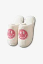 Original Smiley Slippers with Smiley Face-Pink