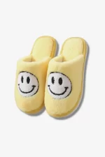 Original Smiley Slippers with Smiley Face-Yellow