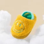 Toddle Smiley Face Slippers with Elastic