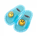 Kid's Luminous Smiley Face Slippers- Flashing smiley face-Blue