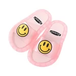 Kid's Luminous Smiley Face Slippers-Illuminated-Pink