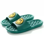 Shower Smiley Sandal Slippers with Holes-Green