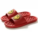 Shower Smiley Sandal Slippers with Holes-Red