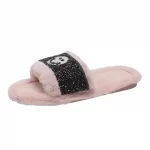 Slip-on Slippers with Smiling Face -Pink