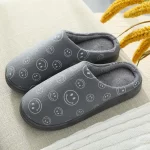 Slippers Full of Smiley Face -Turquoise