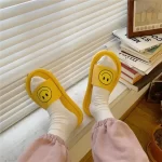 Soft Summer Smiley Slides-Light yellow