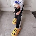 Fuzzy Kids Slippers with Smiley Face photo review