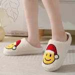 Christmas Smiley Face Slippers