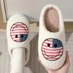 Smiley Face Slippers Flag of the United States