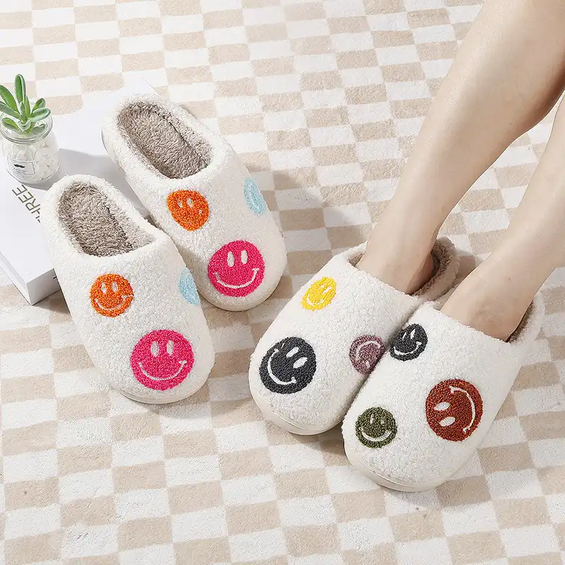 Smiley Face Slippers Three Smiley Face
